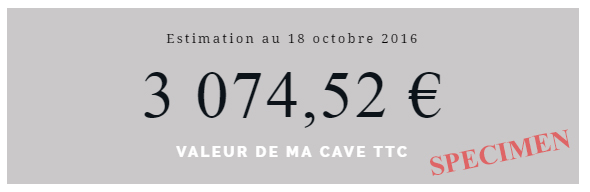 Estimation de la cave en ligne